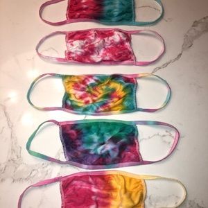 Tie Dye Cloth Face Masks